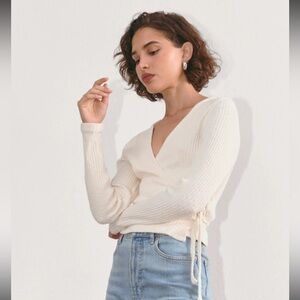 Everlane The Cozy Rib Wrap Top